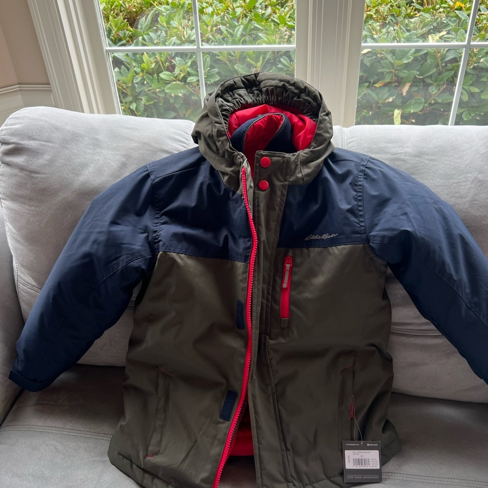 NWT Eddie Bauer XS boys powder search 3 in 1 jacket